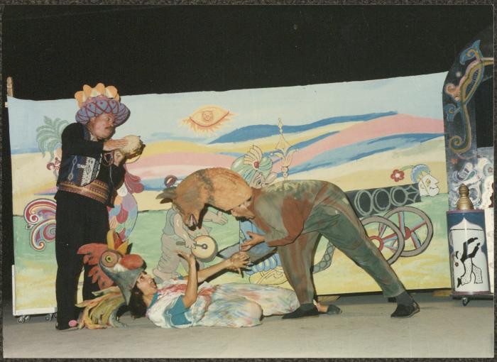 A Demo Performance on the Stage of al-Siraj Theatre, Ramallah, 1994