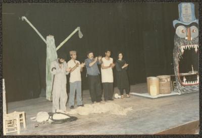 The Cast of "al-Ama Wal-Atrash" Play 
