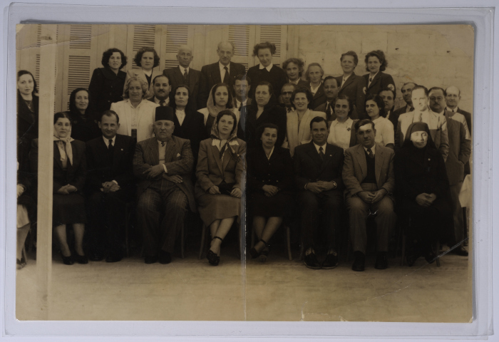 The Governing Body Members of the Arab Women Union Society in Nablus with a medical delegation