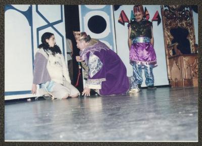 
A Scene from "Qaraqoush Wal Musiqa" Play, Ramallah, 1998
