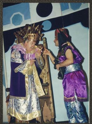 
A Scene from "Qaraqoush Wal Musiqa" Play, Ramallah, 1998
