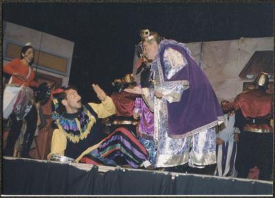 
A Scene from "Qaraqoush Wal Musiqa" Play, Ramallah, 1998

