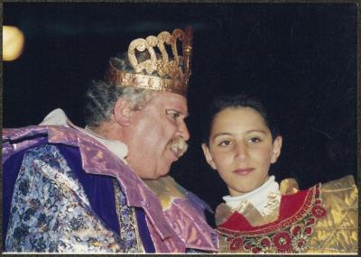 
A Scene from "Qaraqoush Wal Musiqa" Play, Ramallah, 1998
