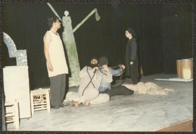 A Scene from the "al-Ama Wal-Atrash" Play 