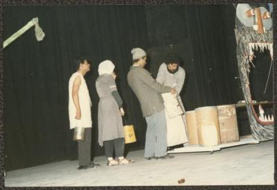 A Scene from the "al-Ama Wal-Atrash" Play 