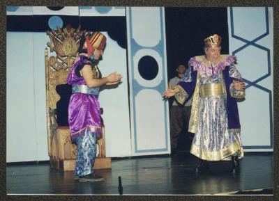 
A Scene from "Qaraqoush Wal Musiqa" Play, Ramallah, 1998
