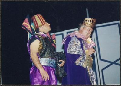 
A Scene from "Qaraqoush Wal Musiqa" Play, Ramallah, 1998
