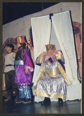A Scene from "Qaraqoush Wal Musiqa" Play, Ramallah, 1998
