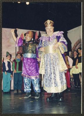
A Scene from "Qaraqoush Wal Musiqa" Play, Ramallah, 1998
