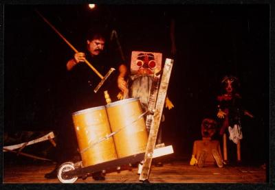 A Scene from the "Ras Roos" Play, Birzeit, 1984