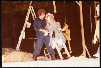 A Scene from the "Ras Roos" Play, Birzeit, 1984