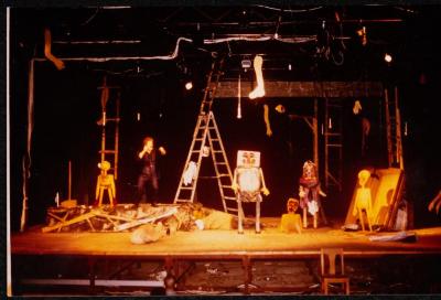 A Scene from the "Ras Roos" Play, Birzeit, 1984