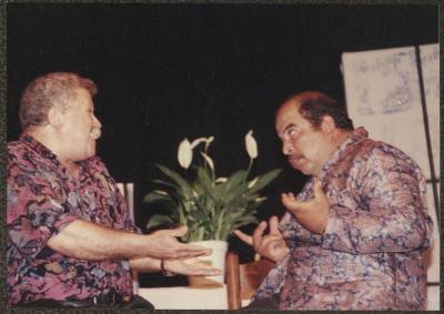 A Scene from the "Kollo Arremote" Play, Ramallah, 1997
