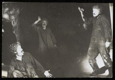 Adel Tartir at the Rehearsals of the "Ras Roos" Play, Ramallah, 1980