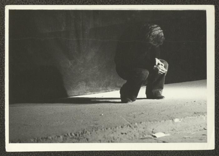 عادل الترتير في تدريبات مسرحية 