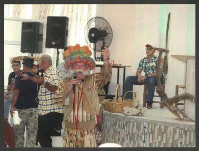 Adel Tartir at the "Hikayat abu al-Ajab" Show, Turmus Ayya,  2018
