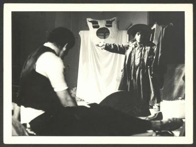 Adel Tartir and Mustafa al-Kurd from the "Lamma Enjanena" Play, Jerusalem, 1976