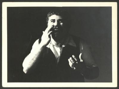 Adel Tartir from the "Lamma Enjanena" Play, Jerusalem, 1976