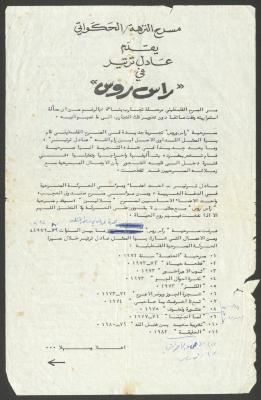 An Announcement by al-Nuzha Theatre - el-Hakawati