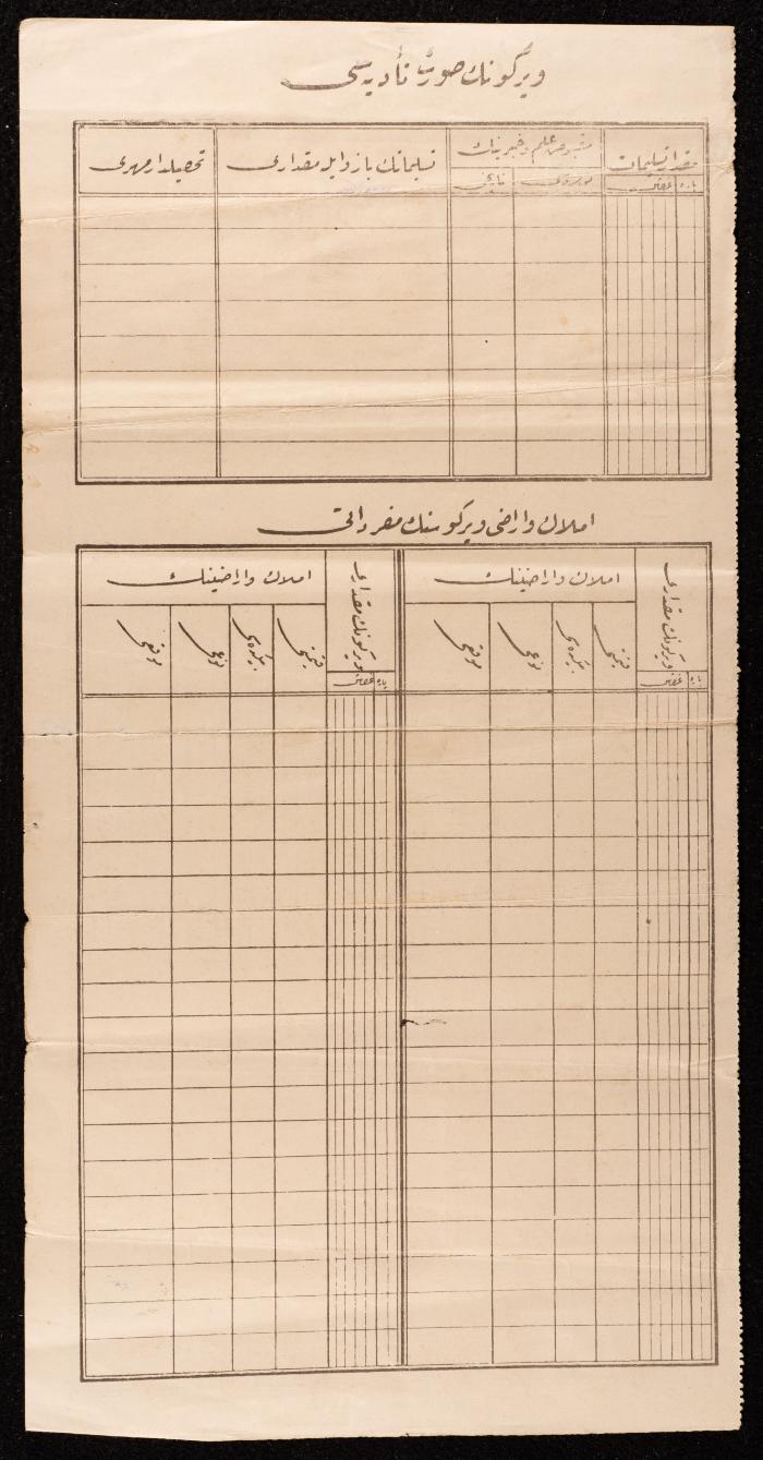 Ottoman Tax Payment Notice, Kafr Ra'i, 1908