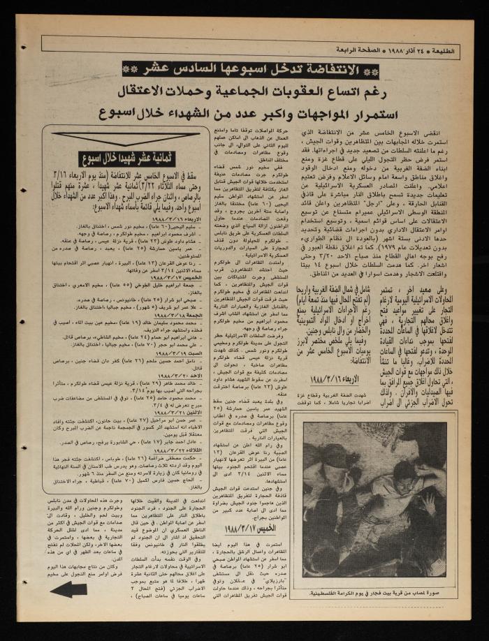 Attali'ah Newspaper, Issue No. 525, 24 March 1988

