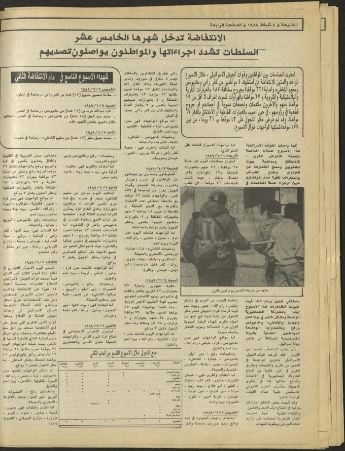 Attali'ah Newspaper, Issue No. 571, 9 February 1989
