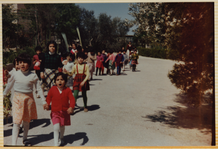 Children of the Evangelical Home and School on Palm Sunday