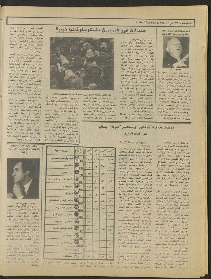 Attali'ah Newspaper, Issue 639, May 31 1990
