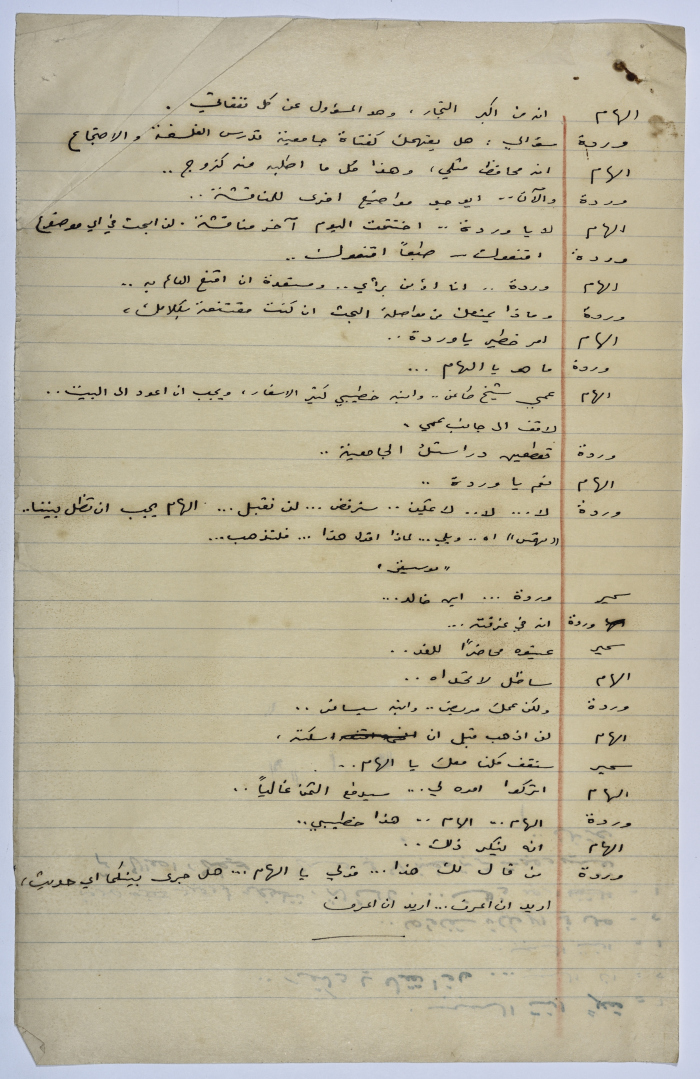 A Playscript by Yaʿqub ash-Shaumaly	

