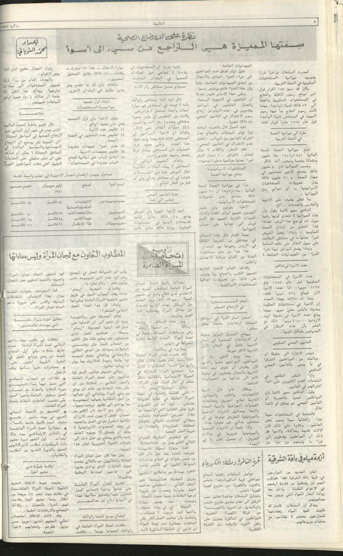 Attali'ah Newspaper, Issue No 1981, August 20 1981	