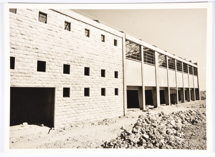 During the construction of the premises of the Arab Institute in Abu Dis
