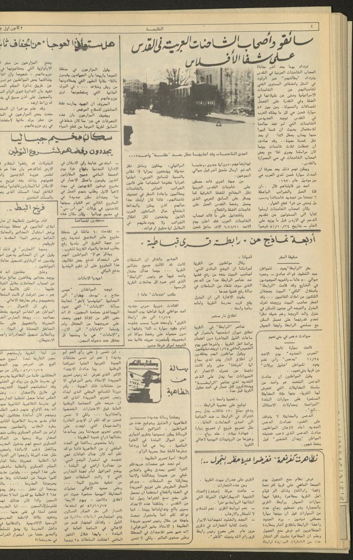 العدد 248 من جريدة الطليعة الأسبوعية، 2 كانون الأول  1982