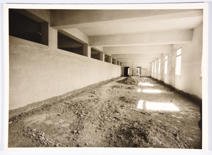 During the construction of the premises of the Arab Institute in Abu Dis