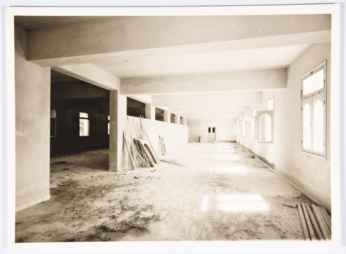 During the construction of the premises of the Arab Institute in Abu Dis
