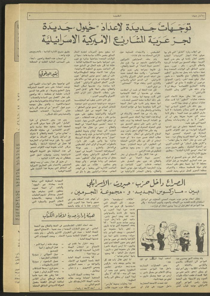 العدد 420 من جريدة الطليعة، 20 آذار 1986