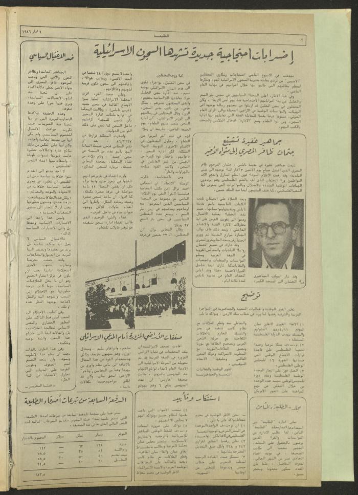 العدد 418 من جريدة الطليعة، 6 آذار 1986