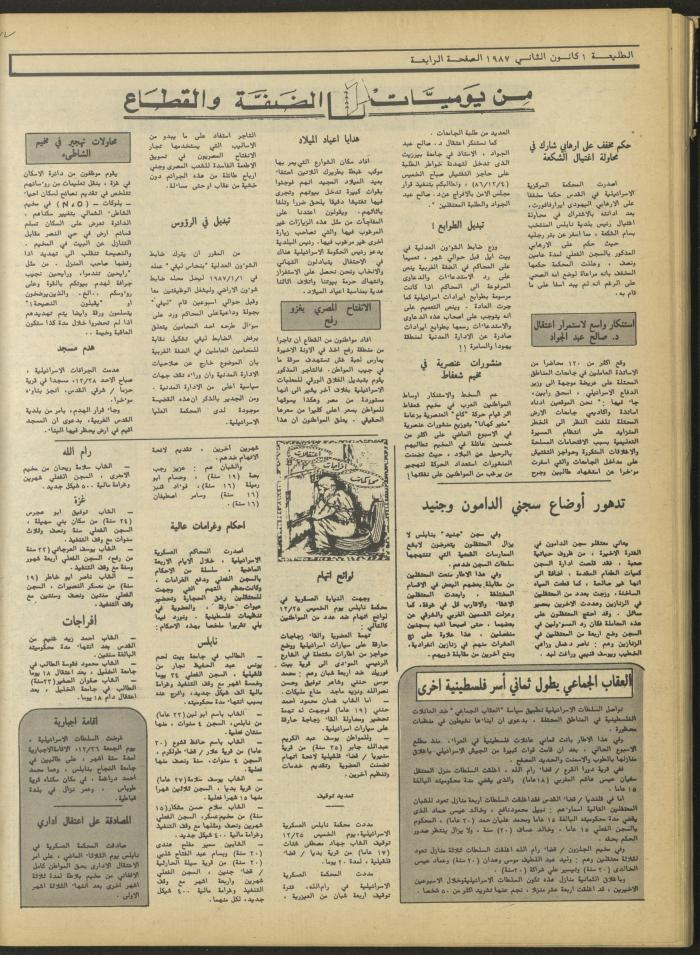 Attali'ah Newspaper, Issue No. 461, 1 January 1987	
