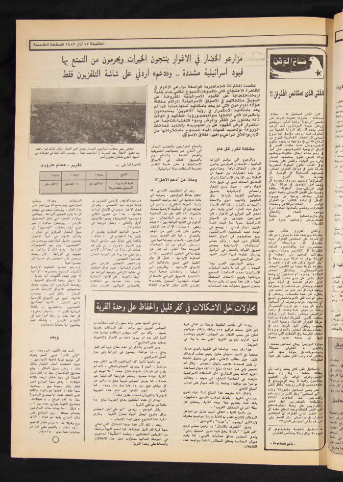 Attali'ah Newspaper, Issue No 471, 12 March 1987