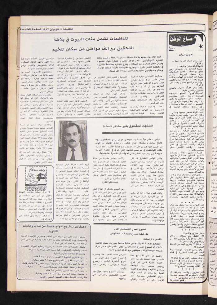 العدد 483 من جريدة الطليعة، 4 حزيران 1987