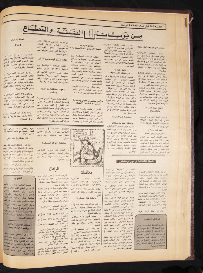 Attali'ah Newspaper, Issue No. 482, 28 May 1987