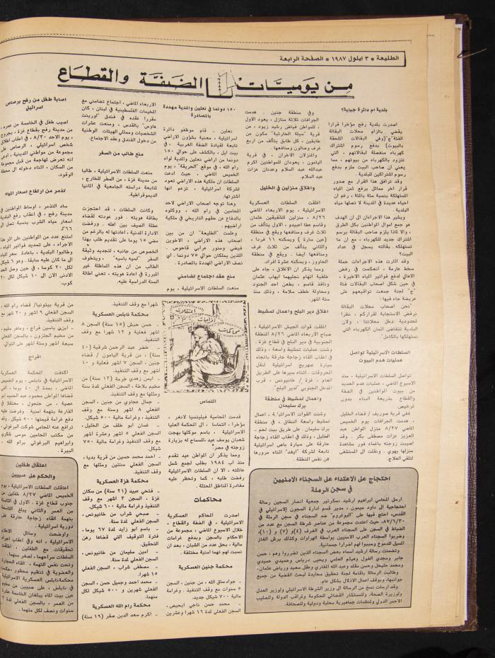 Attali'ah Newspaper, Issue No 496, 3 September 1987