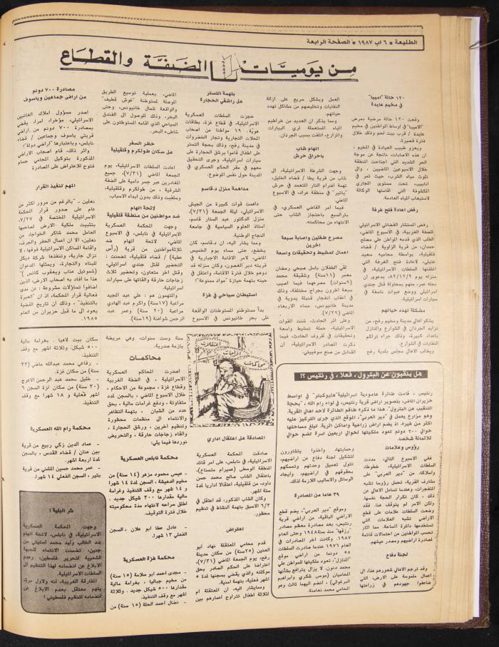 العدد 493 من جريدة الطليعة، 6 آب 1987