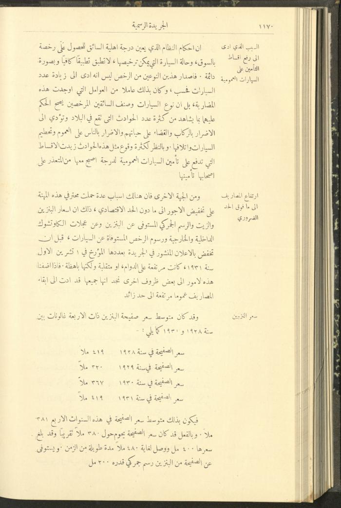 Special Issue, the Official Palestine Newspaper, 19 November 1931