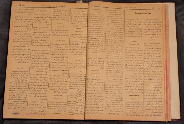 أعداد السنة الأولى من جريدة سوريا الجنوبية، 1919-20
