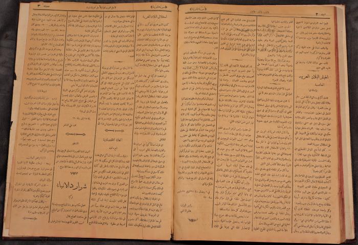 أعداد السنة الأولى من جريدة سوريا الجنوبية، 1919-20
