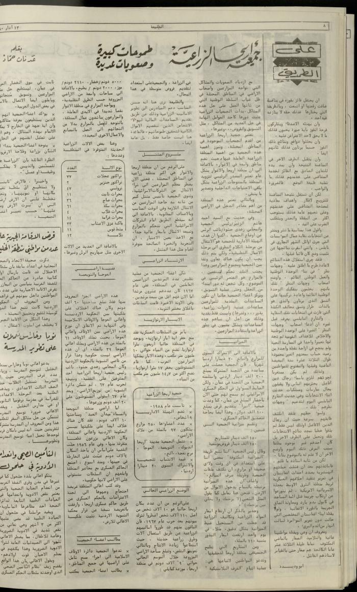 Issue One Hundred and Six of Attali'ah Newspaper, March 13 1980	