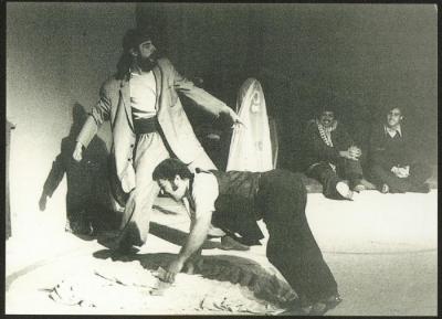 A Scene from the "Lamma Enjanena" Play, Jerusalem, 1976