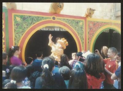 Abu al-Ajab Participating in the Nuwar Nisan Festival, Ramallah, 2013