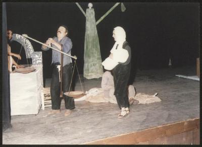 A Scene from the "al-Ama Wal-Atrash" Play 