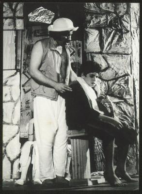 A Scene from the "Antoura and Lattouf" Play, 1975